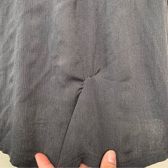 Knox Rose Boho Crochet Back Gray Open Front Cardigan - Picture 11 of 12